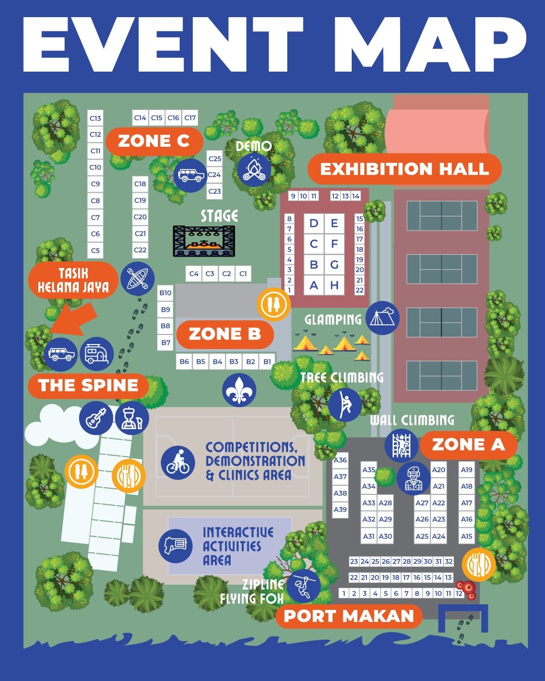 Event map for Outdoor Expo Malaysia